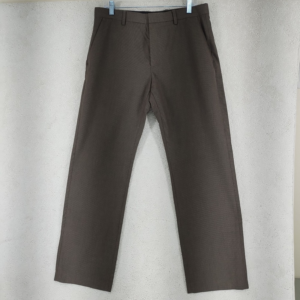 Banana Republic Pants Mens Classic Dress Trousers Brown Flat Front Tailored